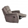 Tugitool NORMAN mehaaniline recliner 102x99xH102cm pruunikashall, polüesterkangas, puit, metall