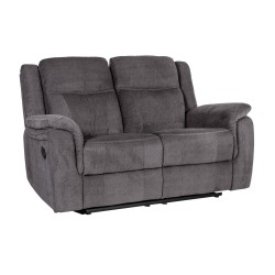 Sofa NORMAN 2-seater recliner, grey