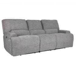 Sofa MARCUS 3-seater recliner, grey