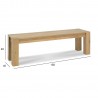 Bench TURIN oak