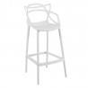 Барный стул BUTTERFLY 54x49xH79 109,5см, материал  пластик, цвет  белый