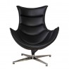 Кресло GRAND EXTRA 86x84xH96см, материал покрытия  кожзаменитель, цвет  чёрный, ножка  нержавеющая сталь