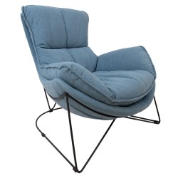 Кресло DIVA 88x96xH84см, серо-синий