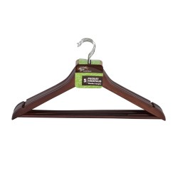 Cloth hangers 5pcs, brown