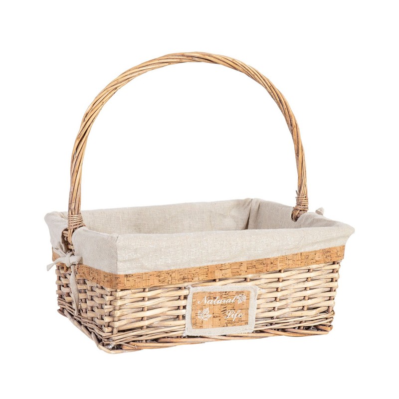 Basket WILLI CORK L 37x28xH39cm