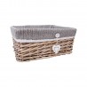 Basket WILLI GREY M 40x31xH17cm