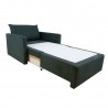Armchair bed COLOGNE dark green