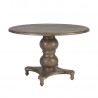 Söögilauakomplekt WATSON laud, 4 tooli (11954), D120xH78cm, 52x57xH102cm, puit, vineer, kangas