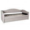 Bed ATLANTA with mattress HARMONY TOP (86861) 90x200cm, with additional fold-out sleeping area, frame is covered with fa