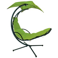Подвесное кресло DREAM с тентом, зелёный