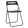 Folding chair PIKNIK black plastic