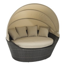 Sofa MINI MUSE with canopy, beige