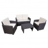 Garden furniture set LIPARI table, bench, 2 chairs