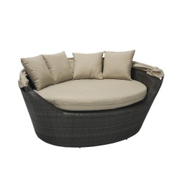 Sofa MINI MUSE with canopy, beige