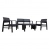 Garden furniture set FUJI table, bench, 2 chairs