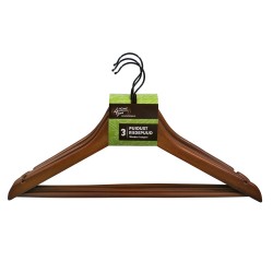 Cloth hangers 3pcs, brown