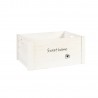 Wooden box HOME&GARDEN-3, S- 31x21xH18cm, white