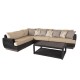 Sofa set TANJA, dark brown