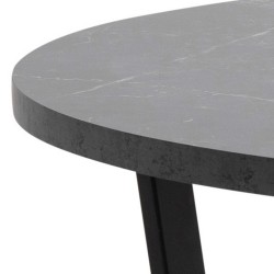 Dining table AMBLE D110xH75cm, black marble
