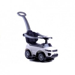 614W Toddlers Ride On Push Along with Parent Handle - White
