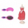 Doll with Clothes Wardrobe Room Furniture Wardrobe Bed Accessories