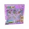 Creative Set Stained Glass Window Fusing Paint Ice Cream Sweets 3D