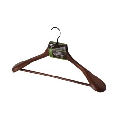 Cloth hanger for jacket, brown