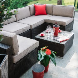 Garden furniture set CLIFF module sofa and table