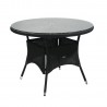 Table WICKER D100xH71cm, black