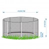 Enclosure with poles for in-ground trampoline 426cm
