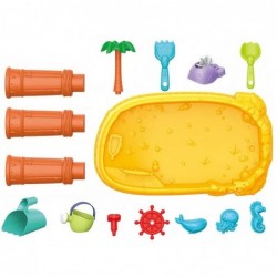 WOOPIE veelaud 2in1 liivakast Pirate Ship 8 tarvikut