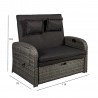 Sofa COLOMBO recliner, grey