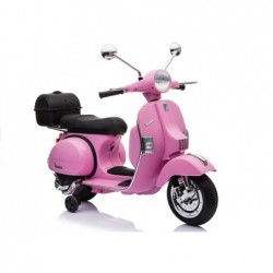 Vespa Scooter Electric Ride On Motorcycle - Pink