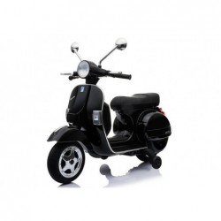Vespa Scooter Electric Ride On Motorcycle - Black