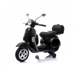 Vespa Scooter Electric Ride On Motorcycle - Black