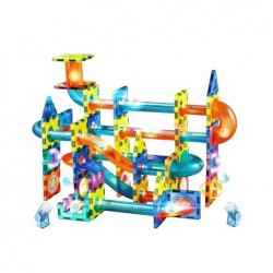 Glowing Slide For Balls Magnetic Blocks 75 Elements, Toys \ Train sets and  racing tracks Toys \ Building blocks