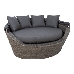 Sofa MINI MUSE with canopy, grey