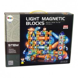 Glowing Slide For Balls Magnetic Blocks 252 Elements