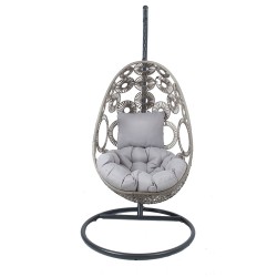 Hanging chair RONDO light brown
