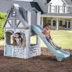 STEP2 Playground 2in1 Slide Garden House Enchanting Adventures 2-Story