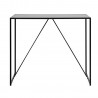 Барный стол SEAFORD 120x60xH105см, столешница  меламин, цвет  серый, рама  чёрный металл
