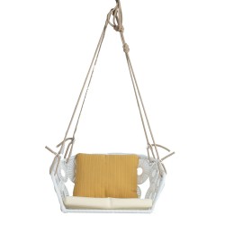 Hanging chair RONDO white