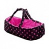 Doll Bogie and Stroller Alice- with Carrier, Bag and Bedding Black with Pink Dots