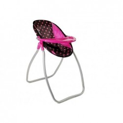 Doll Swing Alice High Chair Black-Pink