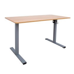 Desk ERGO OPTIMAL with 1-motor 140x70cm, hickory