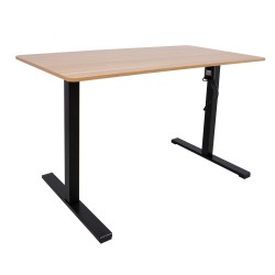 Desk ERGO OPTIMAL with 1-motor 140x70cm, hickory