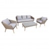 Garden furniture set NORWAY coffee table, sofa, 2 chairs