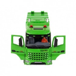 Green Remote Controlled Garbage Truck Remote Control 2.4G Lights Sound