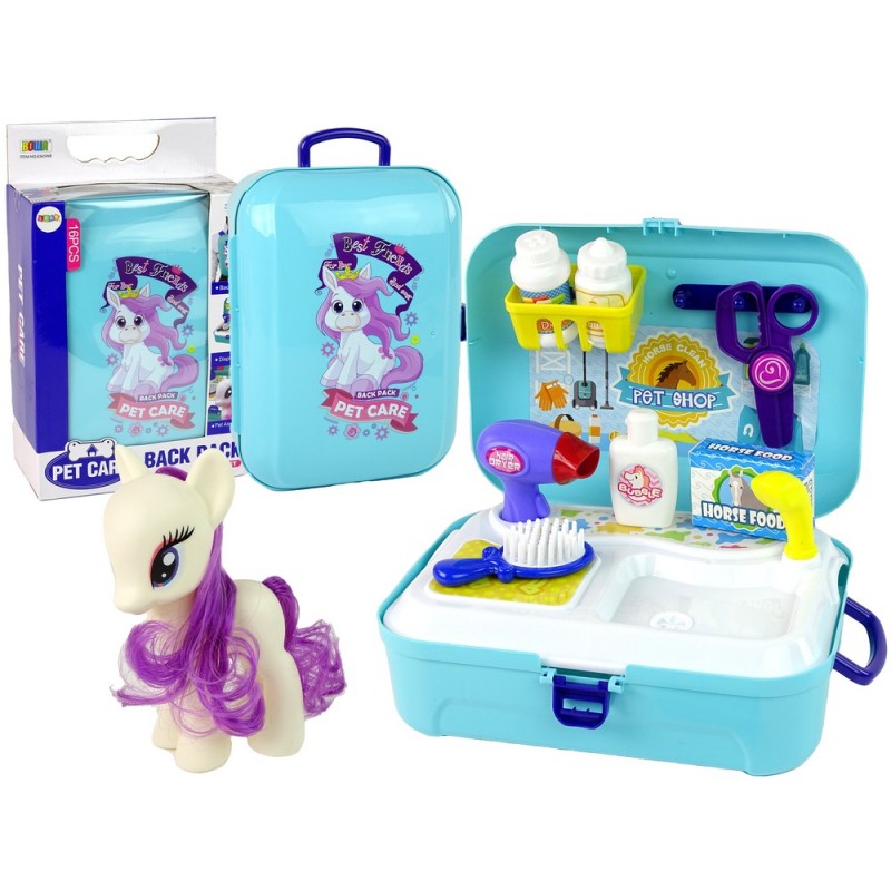 Pet Grooming Set Pony in Backpack