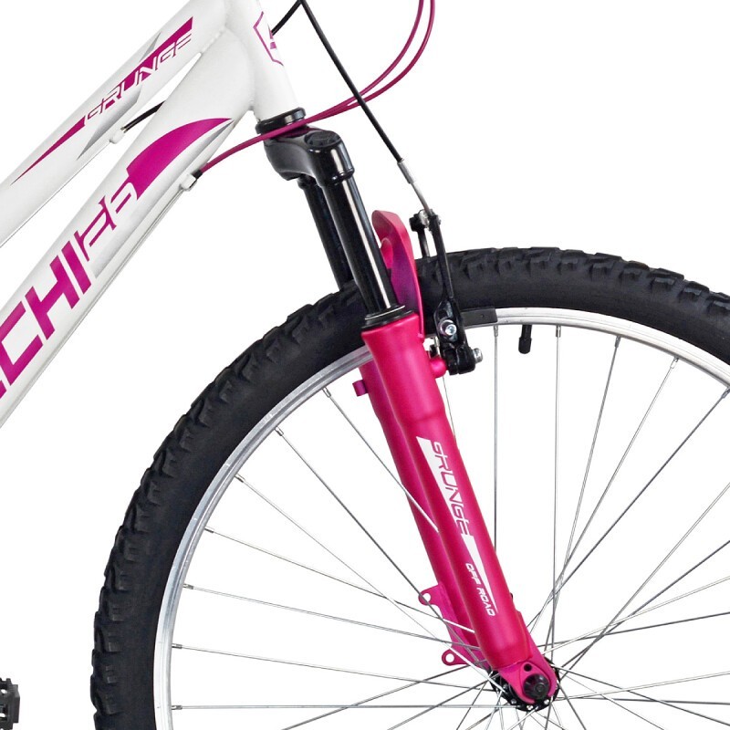 Pink and discount white mountain bike